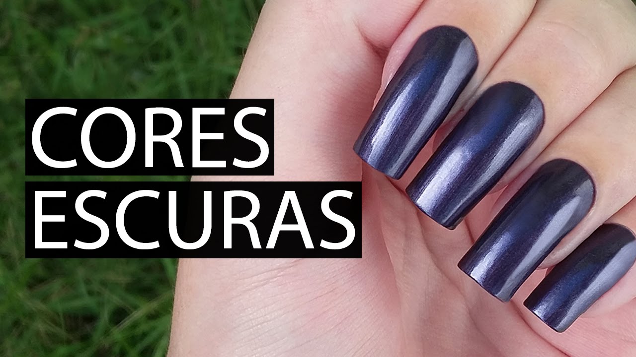 COMO ESMALTO E LIMPO MINHAS UNHAS (CORES ESCURAS) - Ideia Rosa