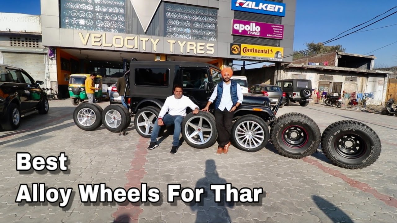 Thar Mahindra | Alloy Wheels And Tyres | All Sizes 15'' To 22'' | Low Profile | MT Tyres  | Punjab