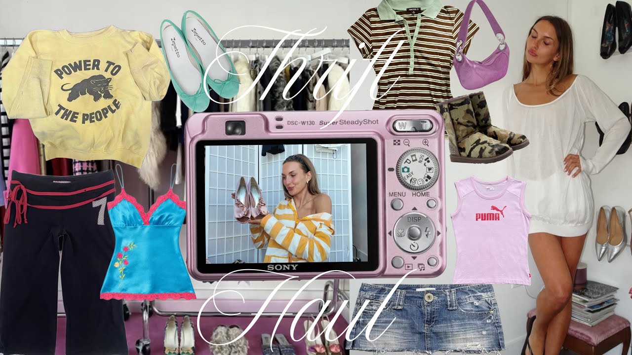 ⋆TRY ON⋆THRIFT HAUL🧸ིྀ  (2000s activewear, pinterest-inspired, colorblocking, summer, fall, + more!)