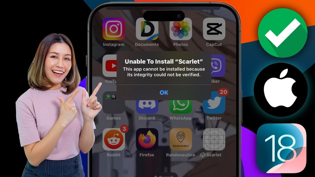 Comment résoudre l impossibilité d installer scarlet sur iphone ios