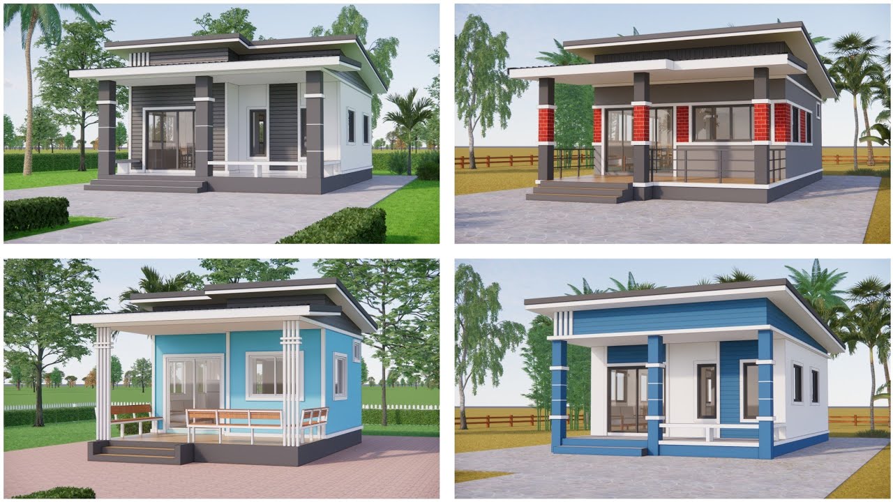 รวมแบบบ้านสวย แบบบ้านโมเดิร์น แบบบ้านราคาประหยัด , Small house design idea , ການ​ອອກ​ແບບ​ເຮືອນ​