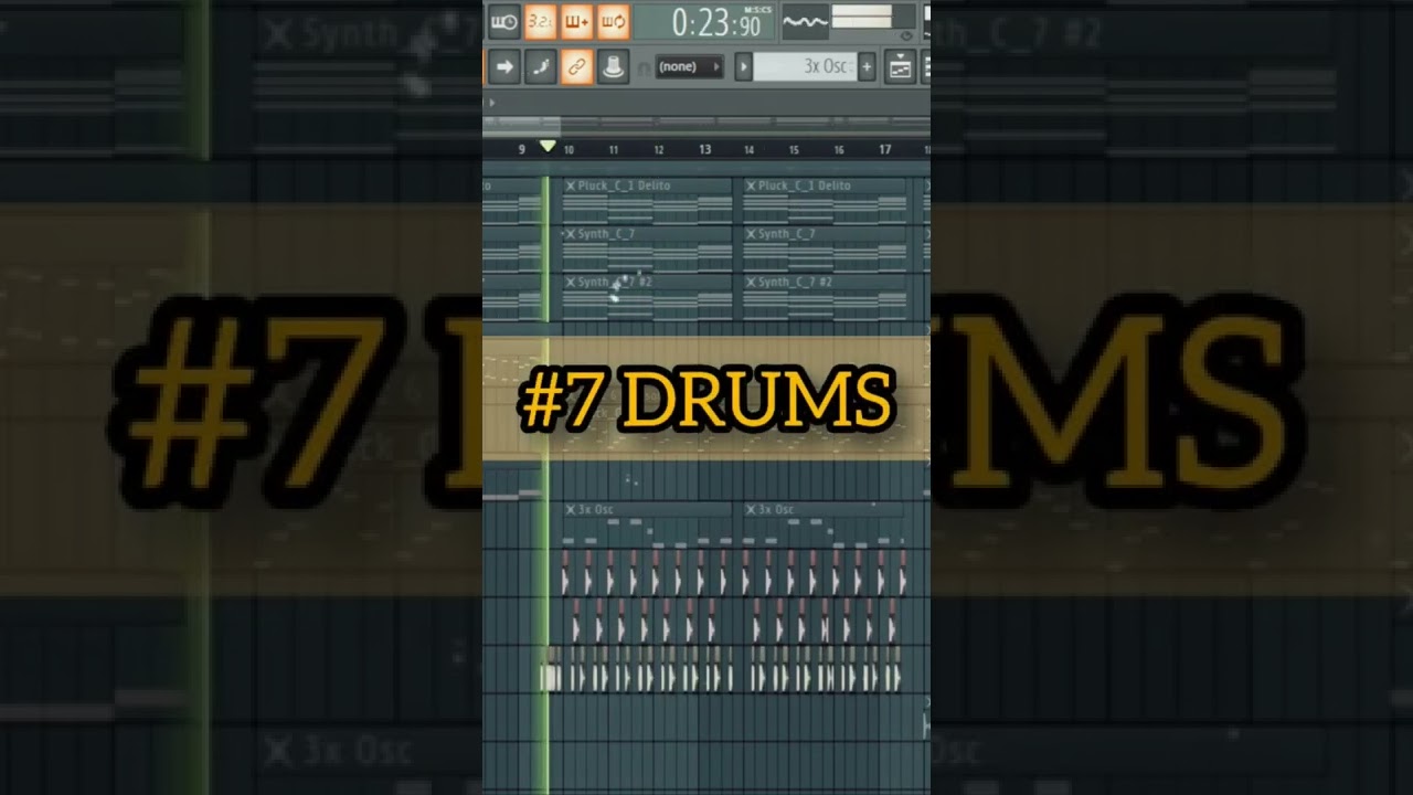 😭 Te ENSE&Ntilde;O en 7 PASOS como hacer un BEAT estilo MORA ❌ SECH en Fl Studio #short #Shorts