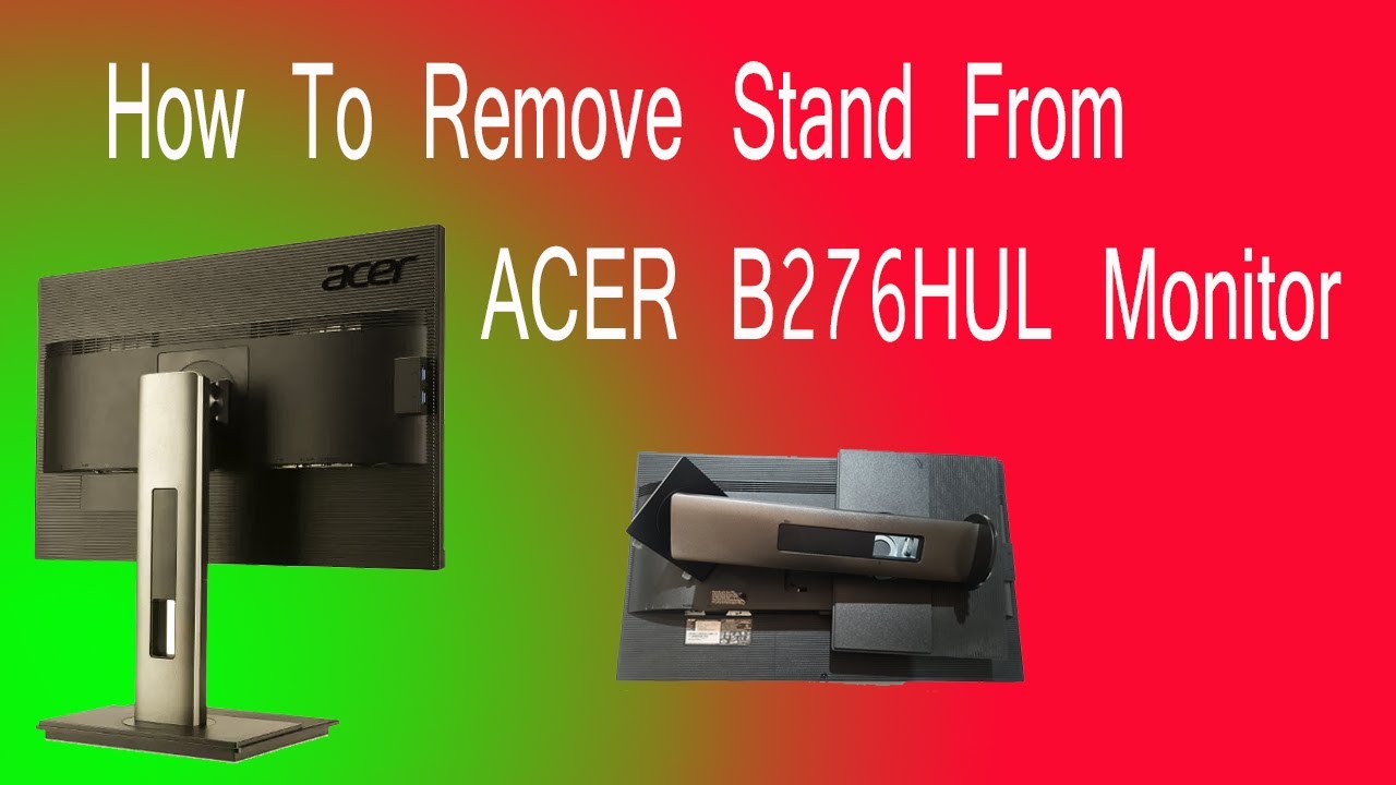 Как снять подставку для монитора ACER 27 дюймов. Отсоединение подставки для монитора B276HUL#acer...