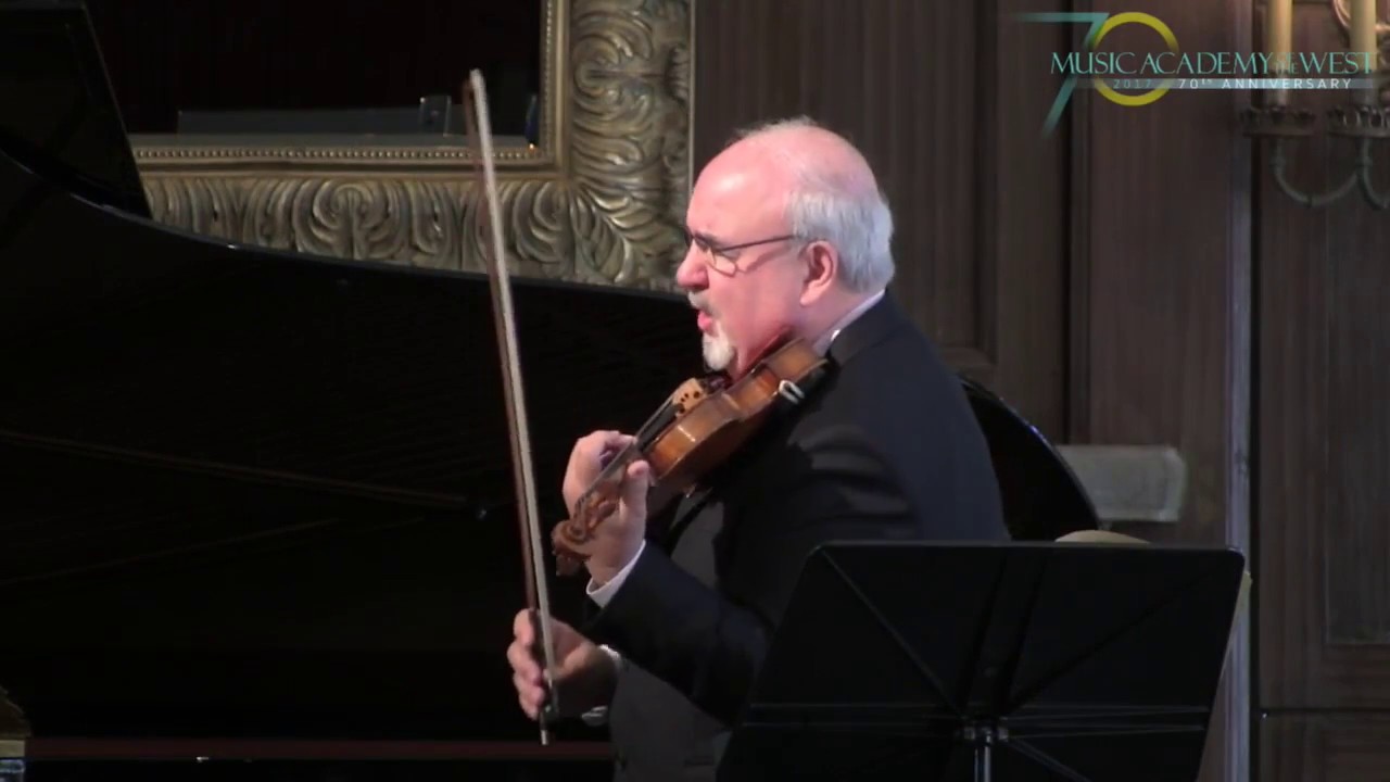 VIOLIN MASTERCLASS WITH GLENN DICTEROW AT THE MUSIC ACADEMY OF THE WEST