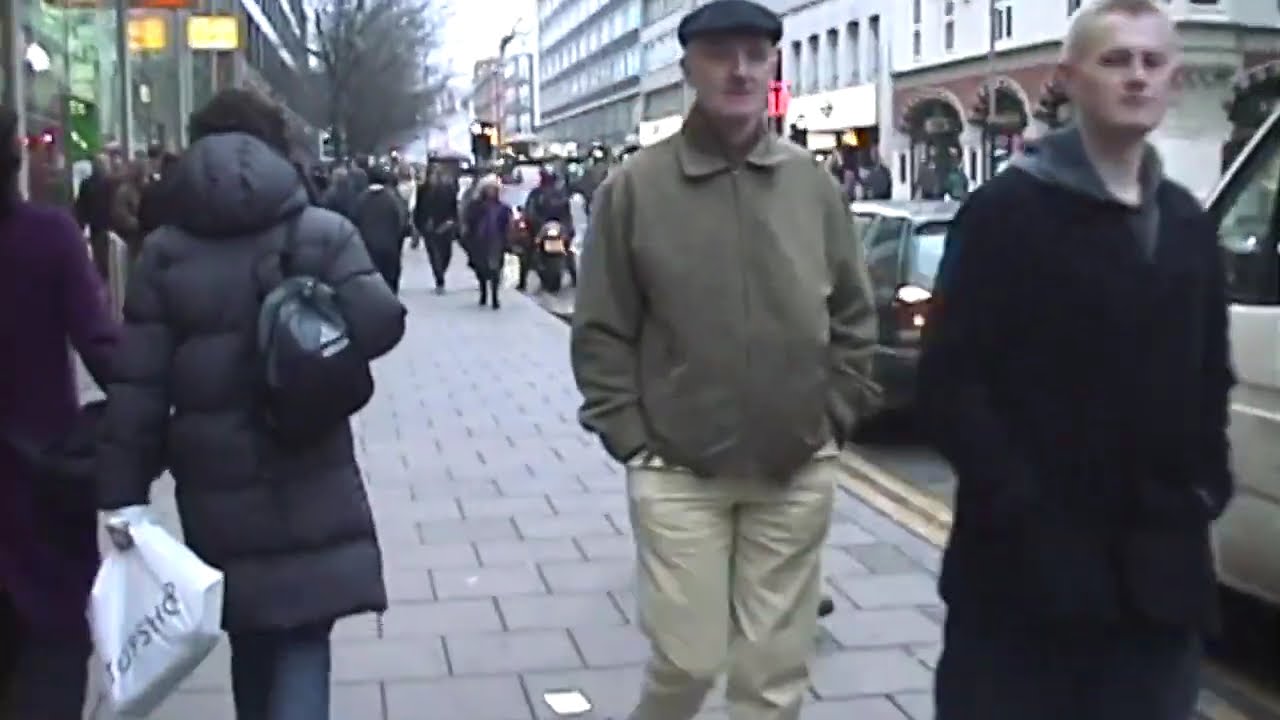 Around 2000-01 London. 20 mins walk in the city