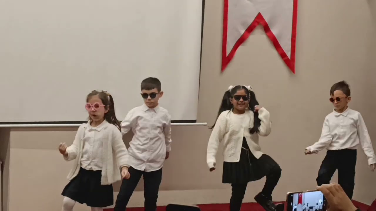 Dancing in my School Programme with my class mates 
