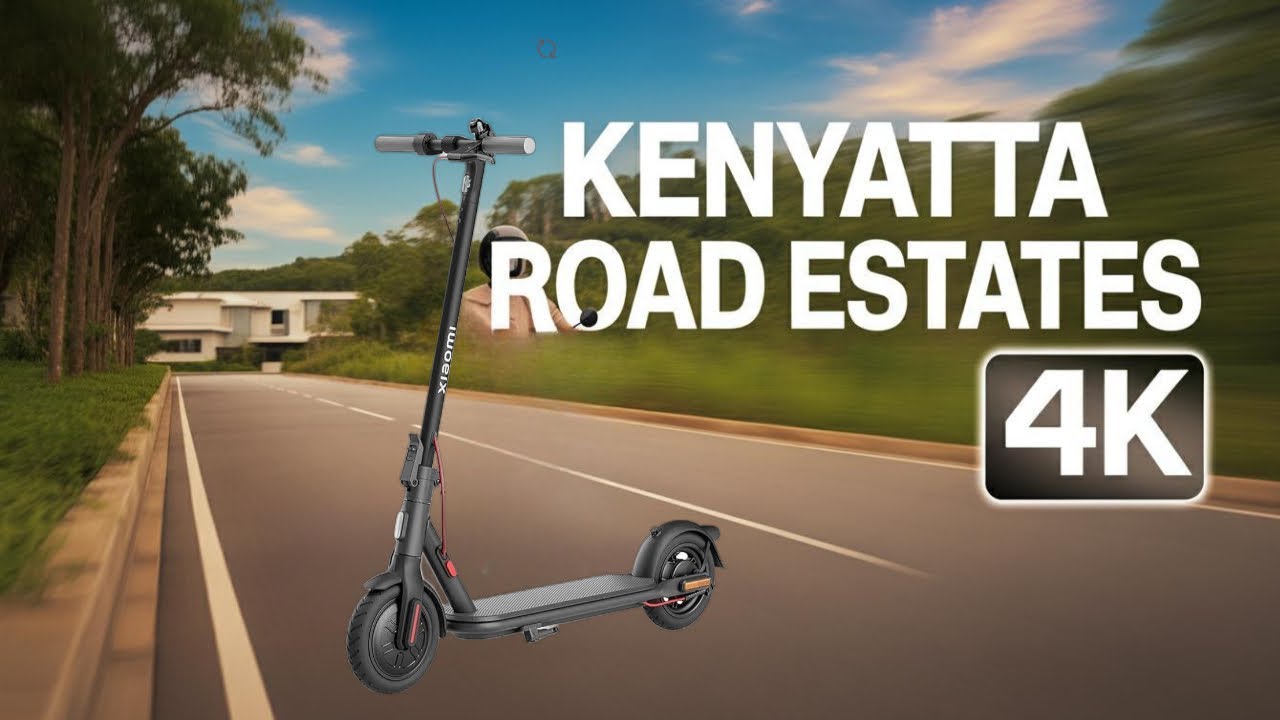 Kenyatta Road Estates 4K Scooter Ride | Scenic Nairobi Suburbs Tour