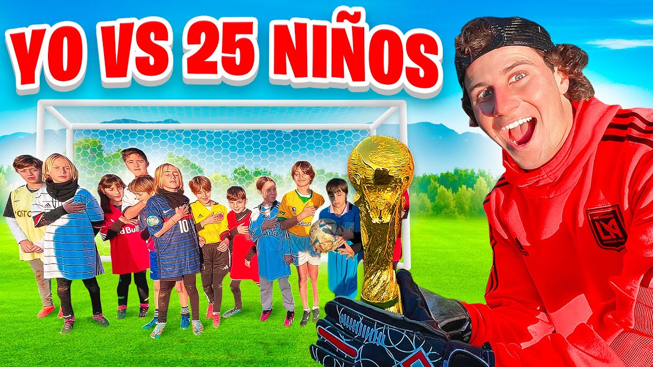JUGAMOS UN PARTIDO DE FUTBOL VS 25 NI&Ntilde;OS!  *especial 900k*