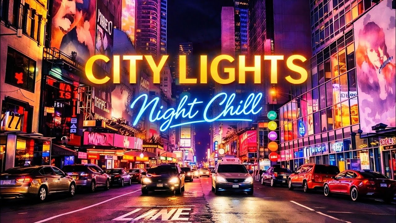 City Lights Night Chill 🌆 Relaxing Chillout Music for Focus, Study & Late Night Drive (60 Minutes)