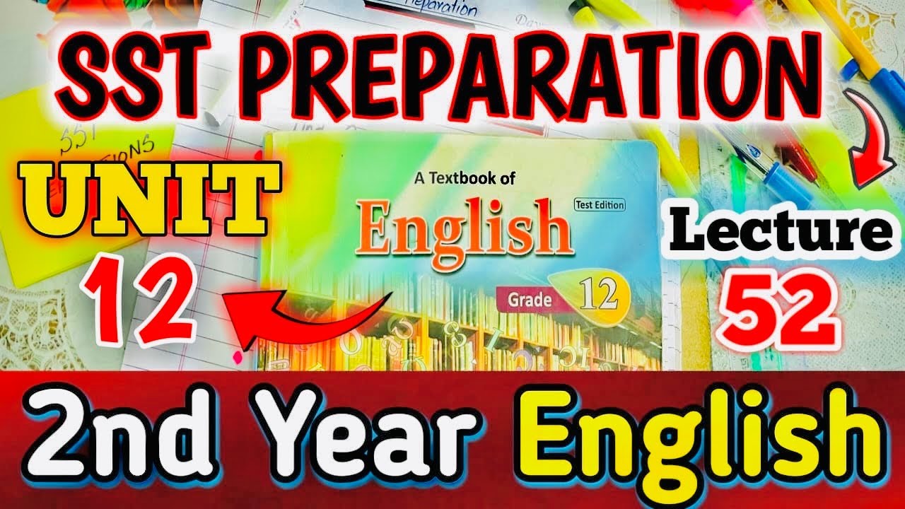 2nd year English | SST Preparation | Lecture 52