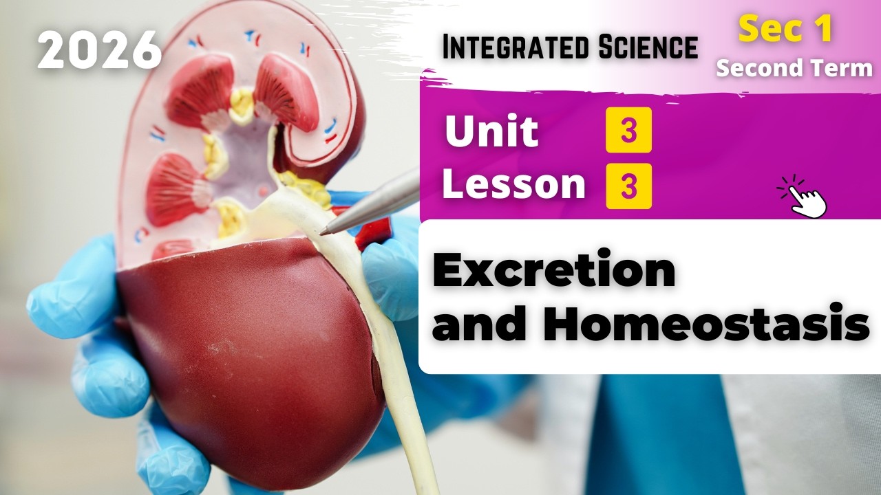 Sec.1 | Excretion and Homeostasis | Unit 3 - Lesson 3 | Integrated Sciences