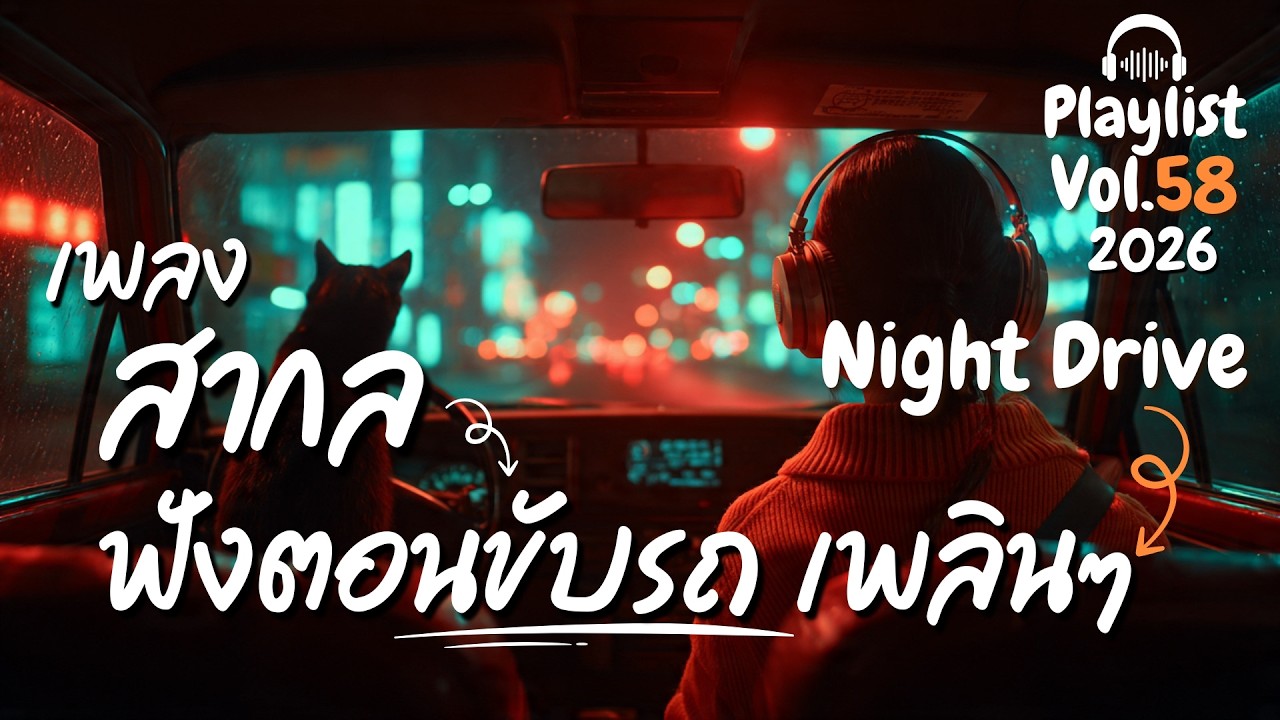 [Playlist] รวมเพลงสากลฟังตอนขับรถ ฟังแล้วไม่อยากลงจากรถ 🚗  l Drive vibe 80s l Vol.58