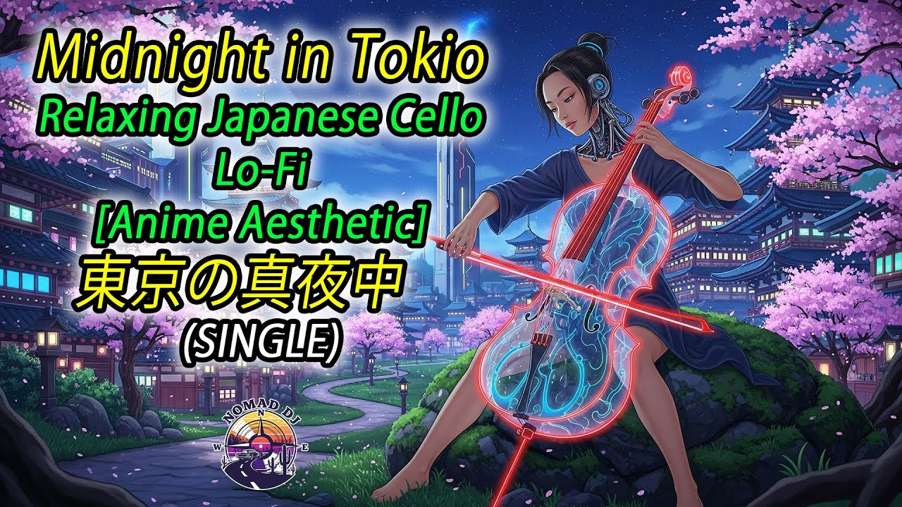 ⛩️ Midnight in Tokio • Relaxing Japanese Cello Lo-Fi Mix [Anime Aesthetic] - 東京の真夜中   (SINGLE)