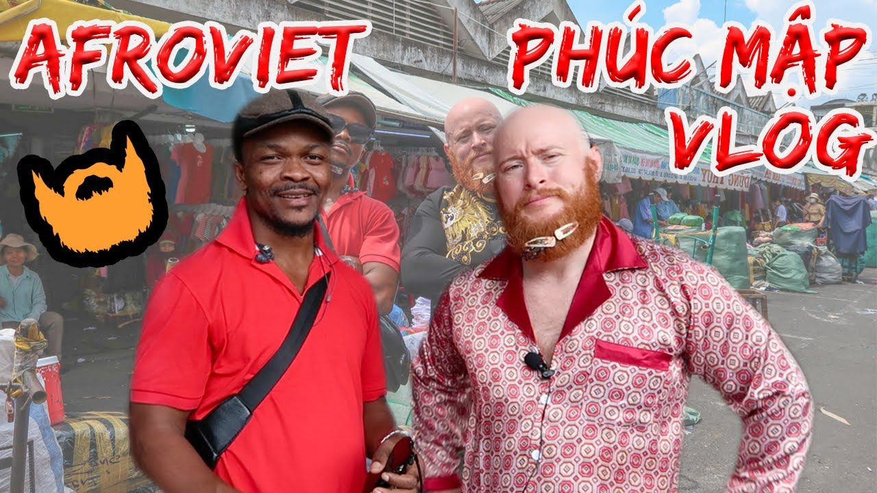 Ph&uacute;c Mập & Mr. Nam (AfroViet TV) Go Shopping in Saigon, Vietnam