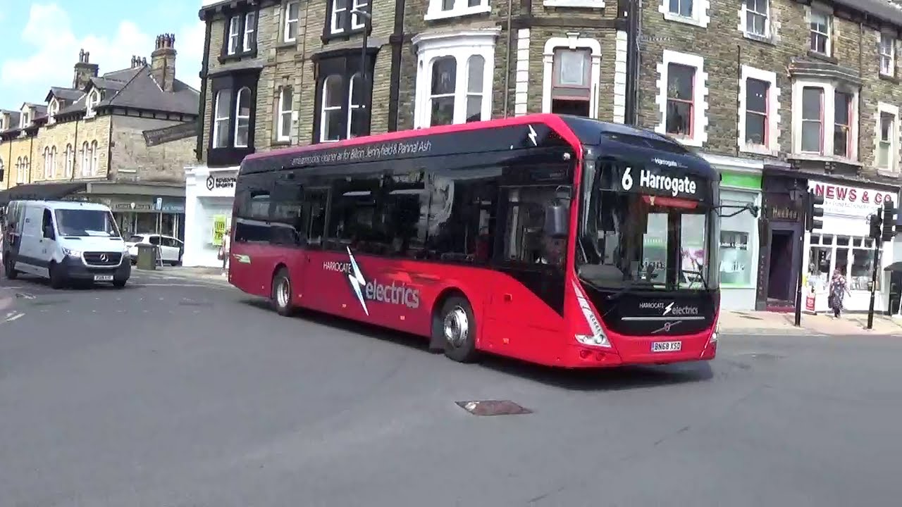 Buses of The UK 2021-Harrogate with Battery Electric Buses