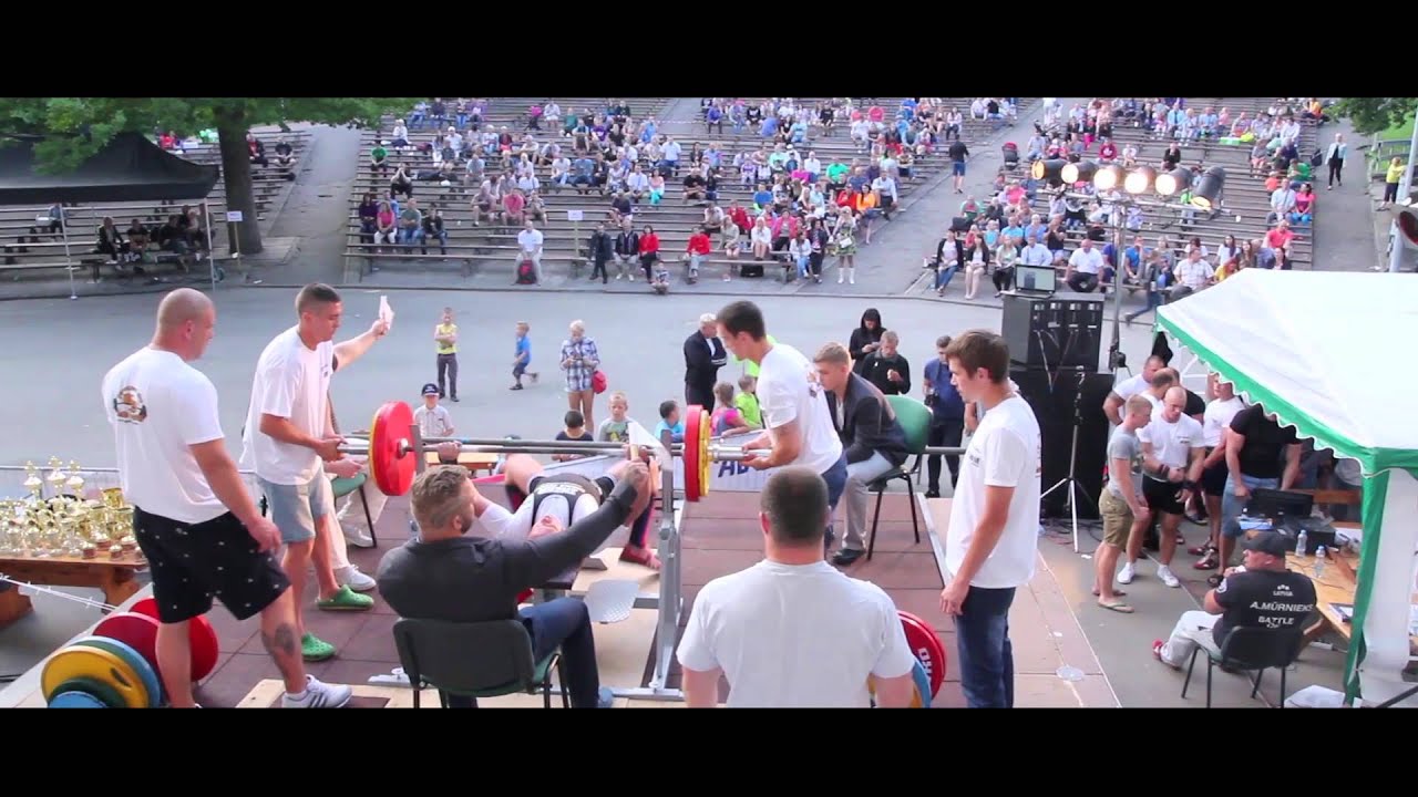 Gold barbell Dobele 2014