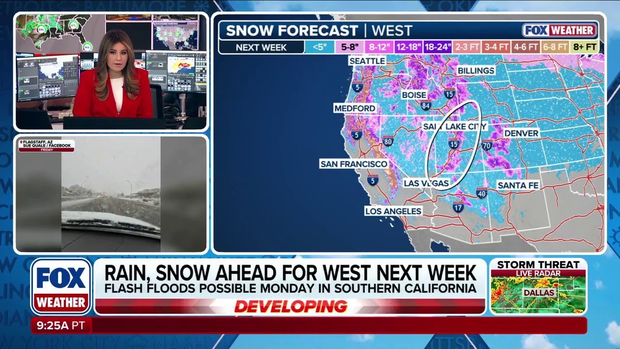 Winter weather makes untimely arrival as feet of snow slam the Sierras into next week