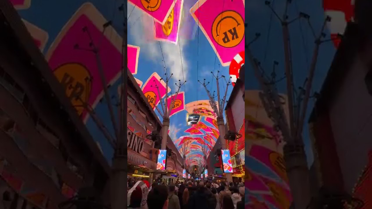 Fremont Street Las Vegas New Years Day 1/1/2026 8pm