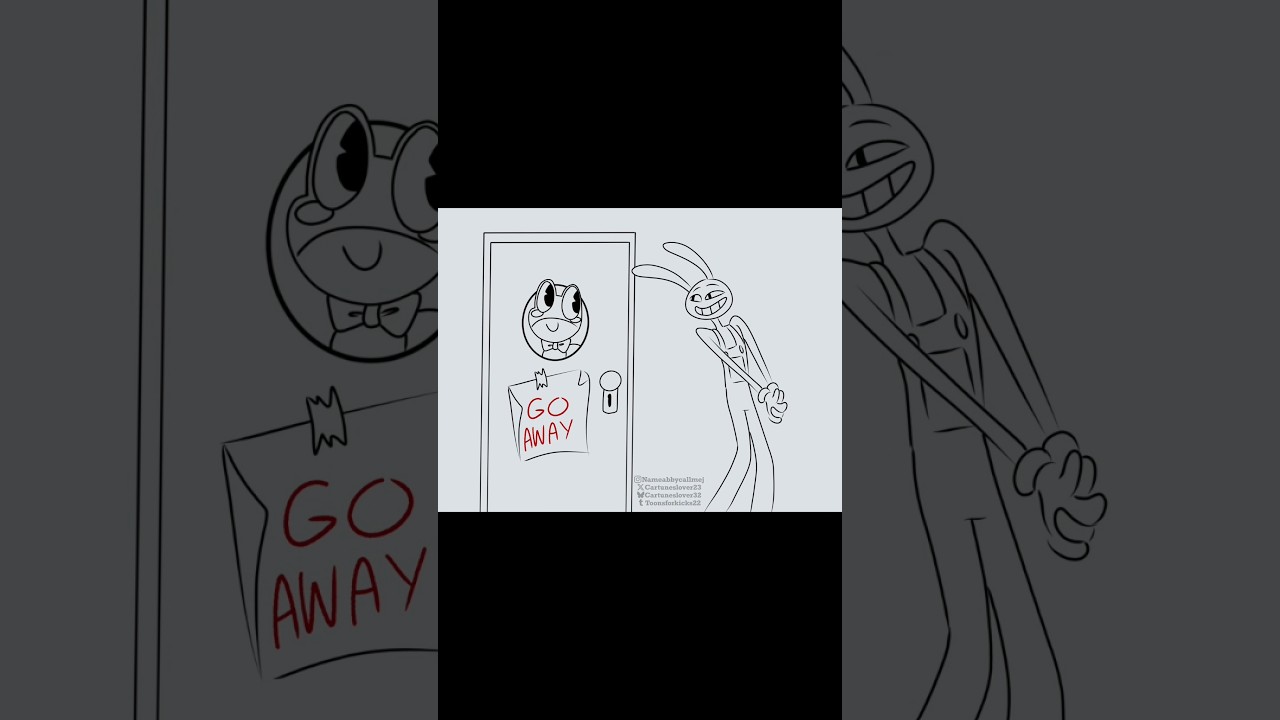 🐸💢🐰 #jax #ribbit #tadc  #theamazingdigitalcircus #animatic #animation #glitch #renandstimpy