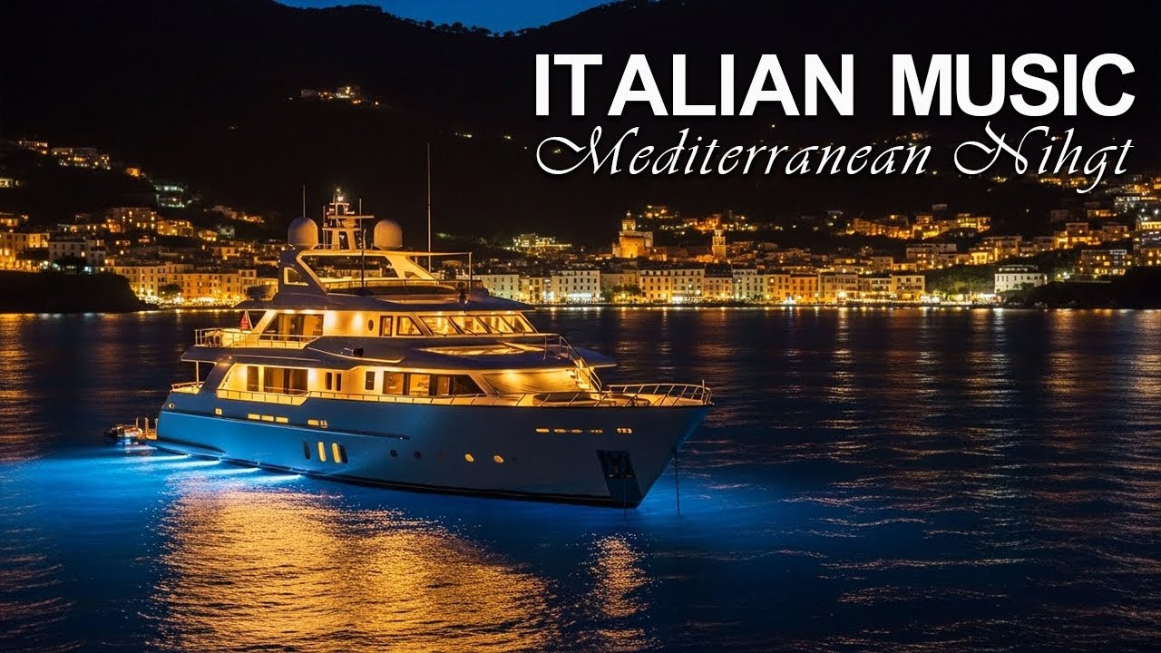 Unwind with Italian Music Night Mediterranean Vibes | Stunning 4K Visuals for Maximum Stress Relief