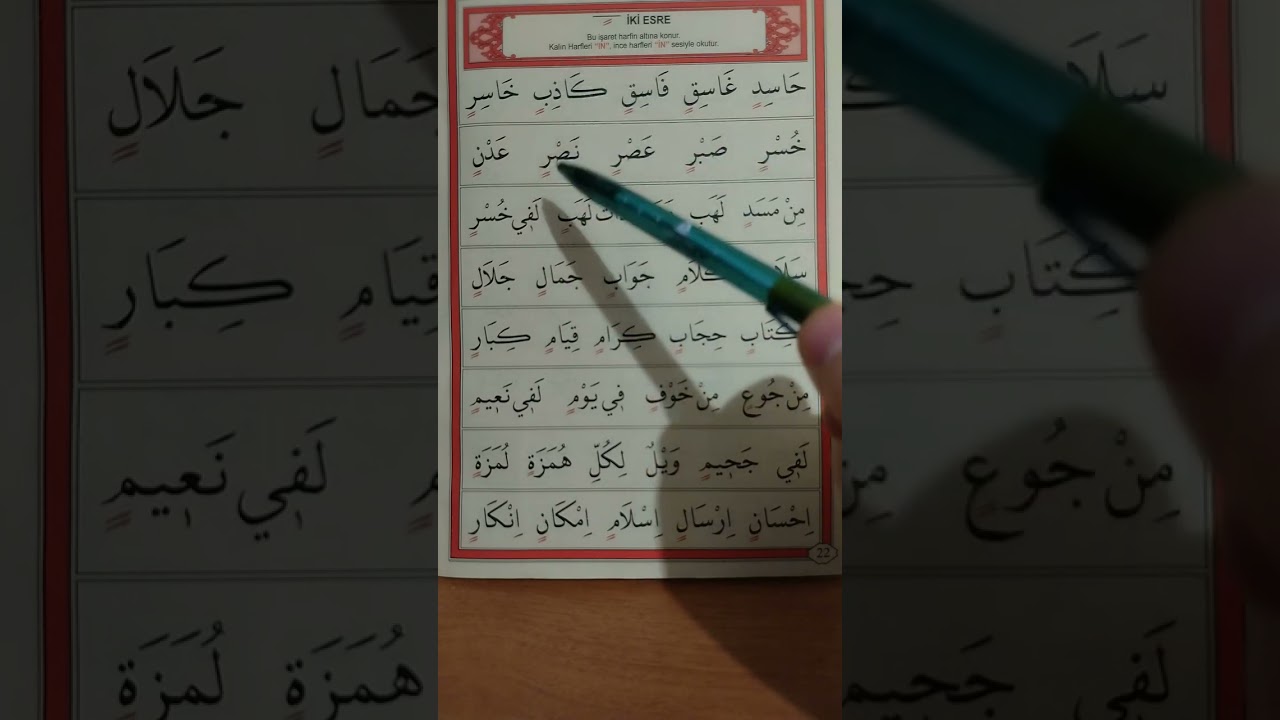 Ayfa Yayınları Sayfa 22 iki esre dersi.Ali haydar elif cüzü.