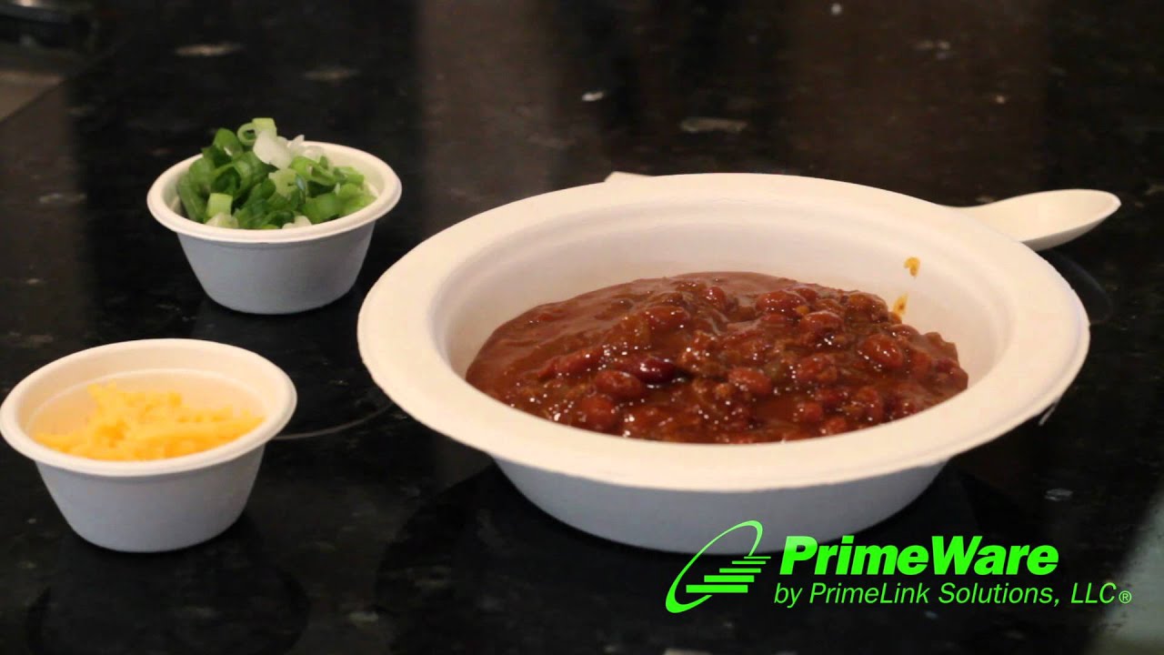 Biodegradable, Compostable Bowls Handling Hot Foods