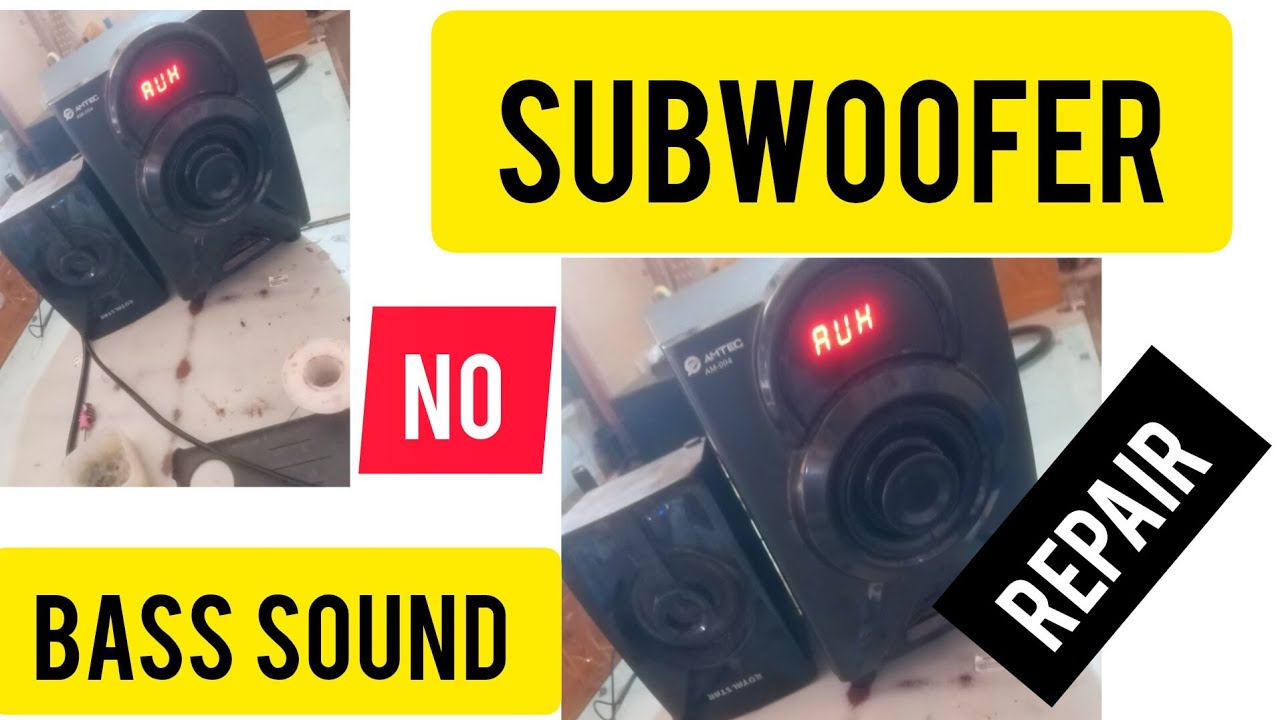 SUBWOOFER REPAIR | NO BASS | TURNS ON BUT NO SOUND | AMTEC SUBWOOFER #subwoofer