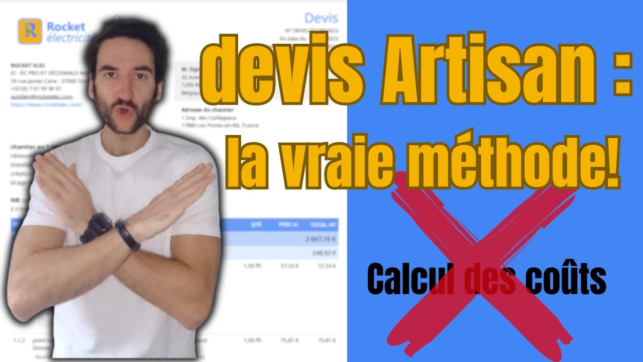 Faire un DEVIS quand on est Artisan : ENFIN la VRAIE méthode! (ne calcule pas tes coûts!)