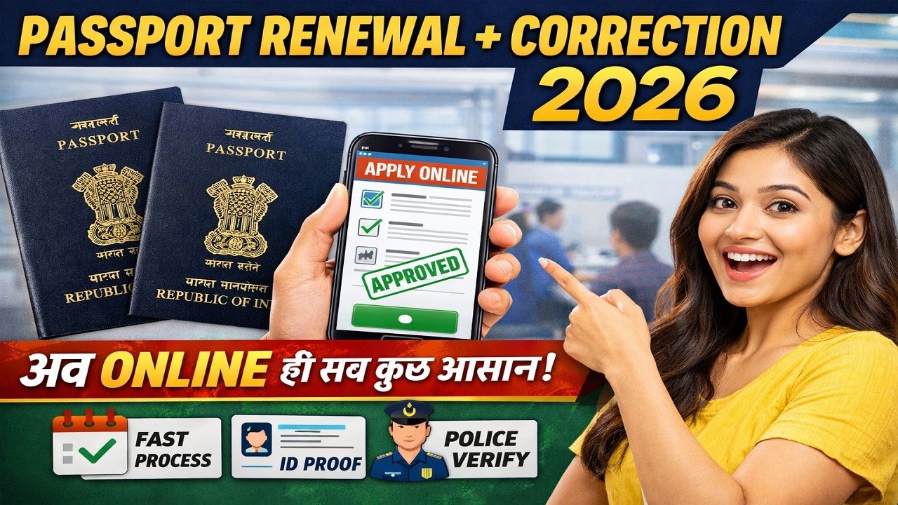 How to renew Passport online in 2026 | Passport kaise renew karein | Passport renewal process 2026
