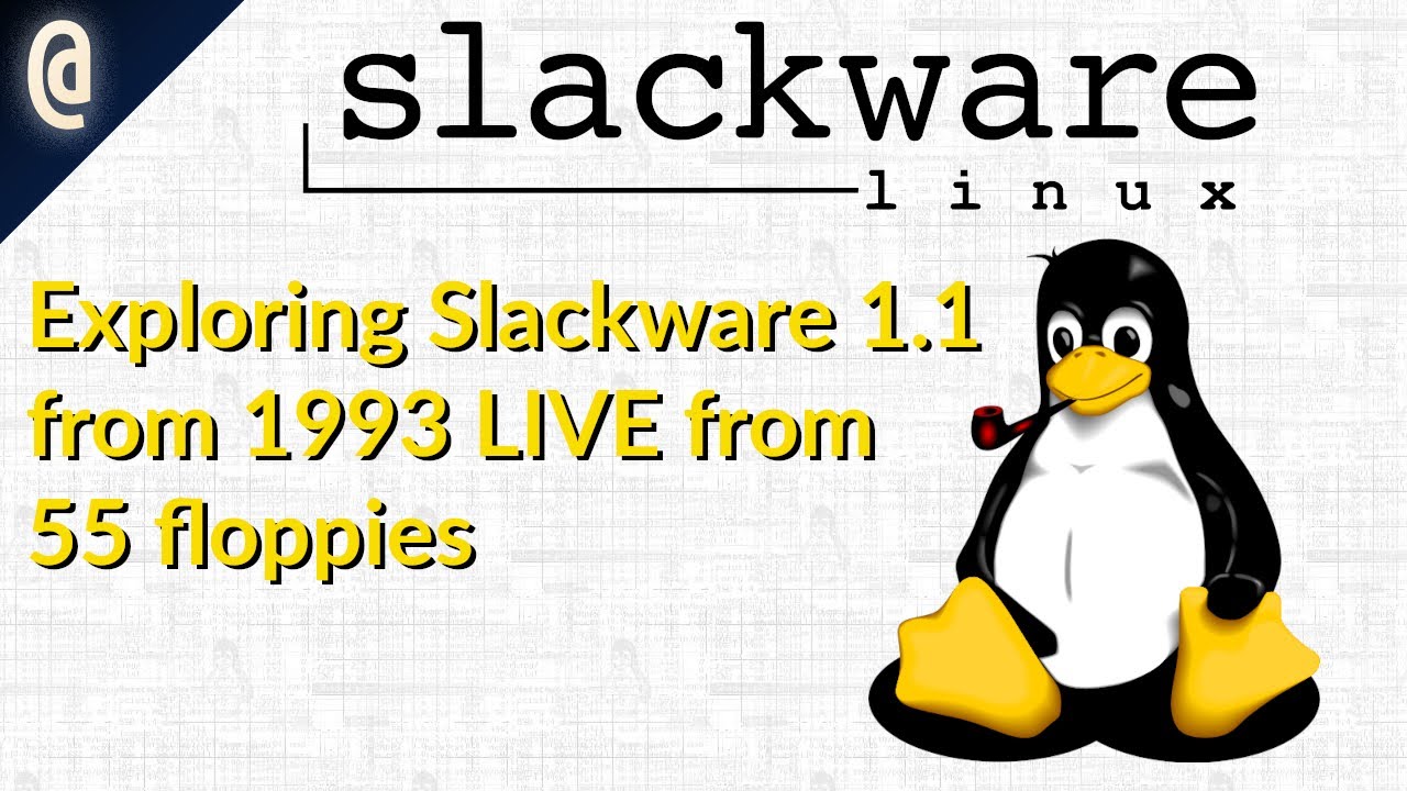 STREAM: Installing Slackware Linux 1.1 (1993) from 55 Floppies!