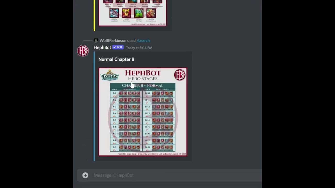 How to use Hephbot Commands