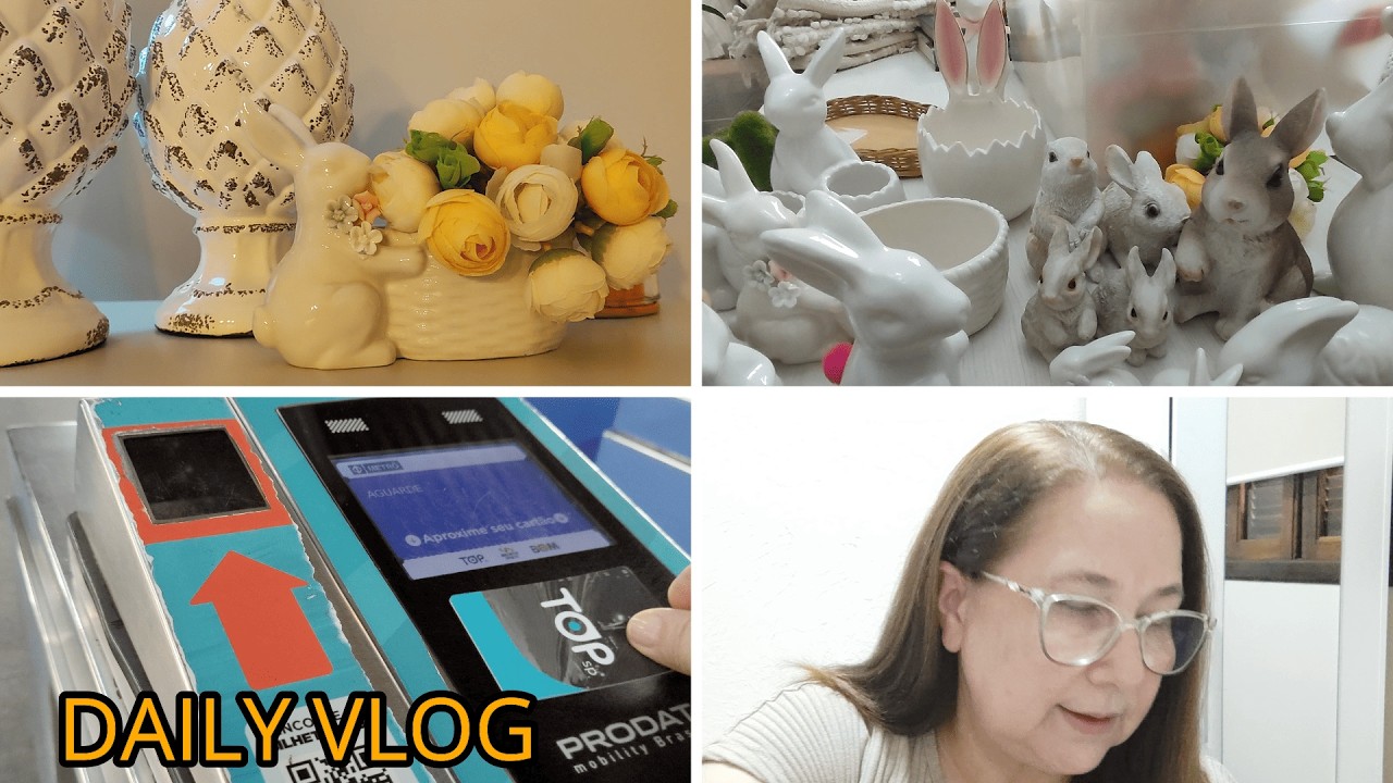 FOMOS AO HOSPITAL🏥/ACERVO DE DECORAÇÃO DE PÁSCOA🐰 E MAIS😊