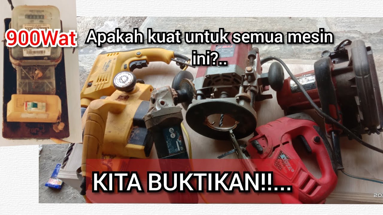 listrik 900wat dan mesin pertukangan kayu