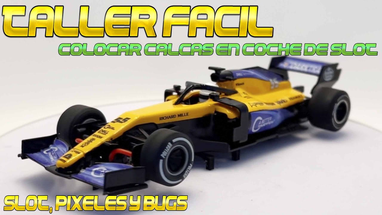Colocar calcas y decorar coche de Slot