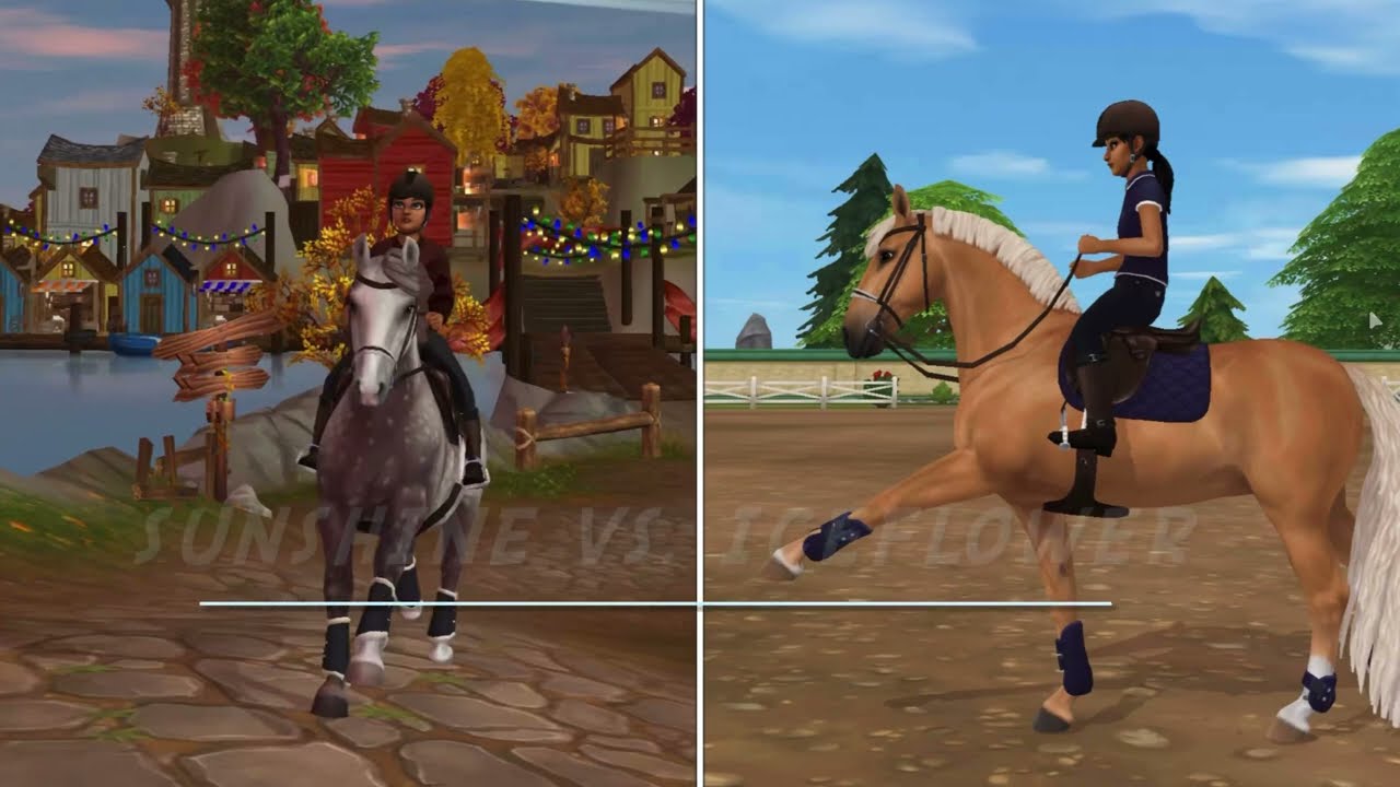 Sunshine vs. Iceflower, Baroness Racetrack eventing, part 1 SSO RRP 🐴🐴✨✨