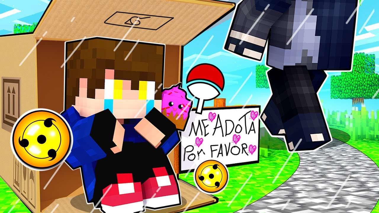 NINGUÉM quer adotar o BEBÊ TREVIN com SHARINGAN no Mundo de NARUTO 𝗡𝗢 Minecraft
