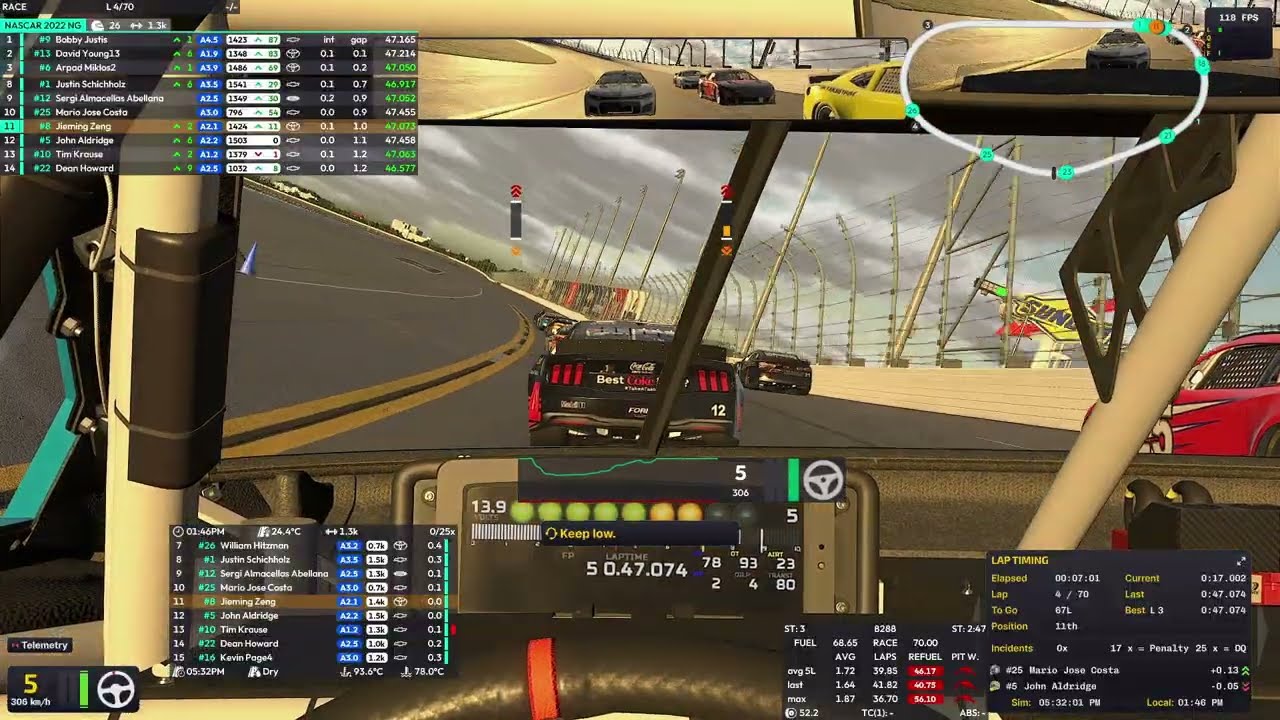 So much caution! - iRacing NASCAR Class A Open Daytona 2026S1W9 Attempt 2