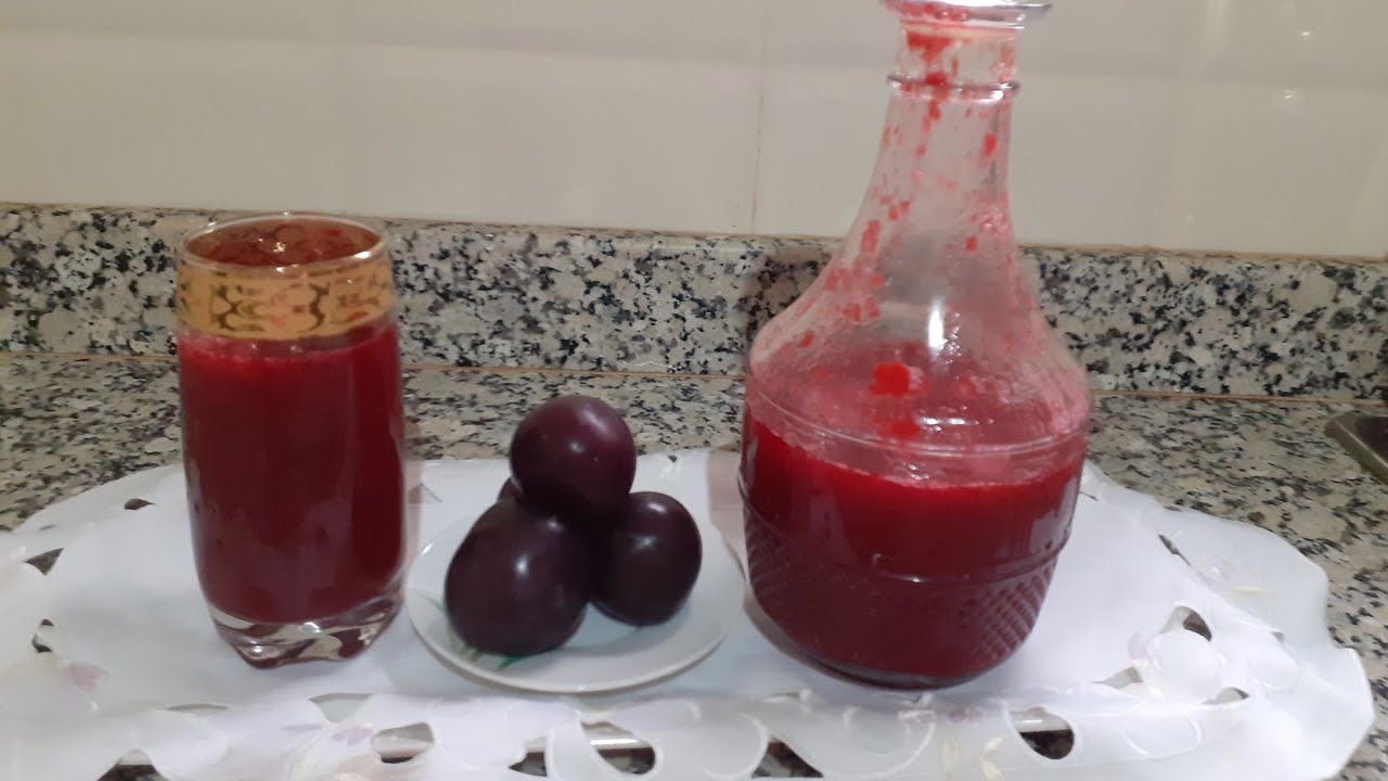 عصير البرقوق صحي و لذيذ / جربوه نتمنى يعجبكم