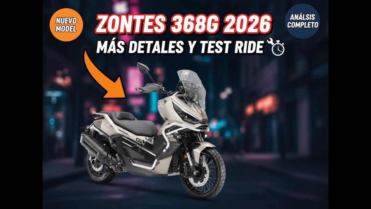 Zontes 368G 2026 más detalles y test ride
