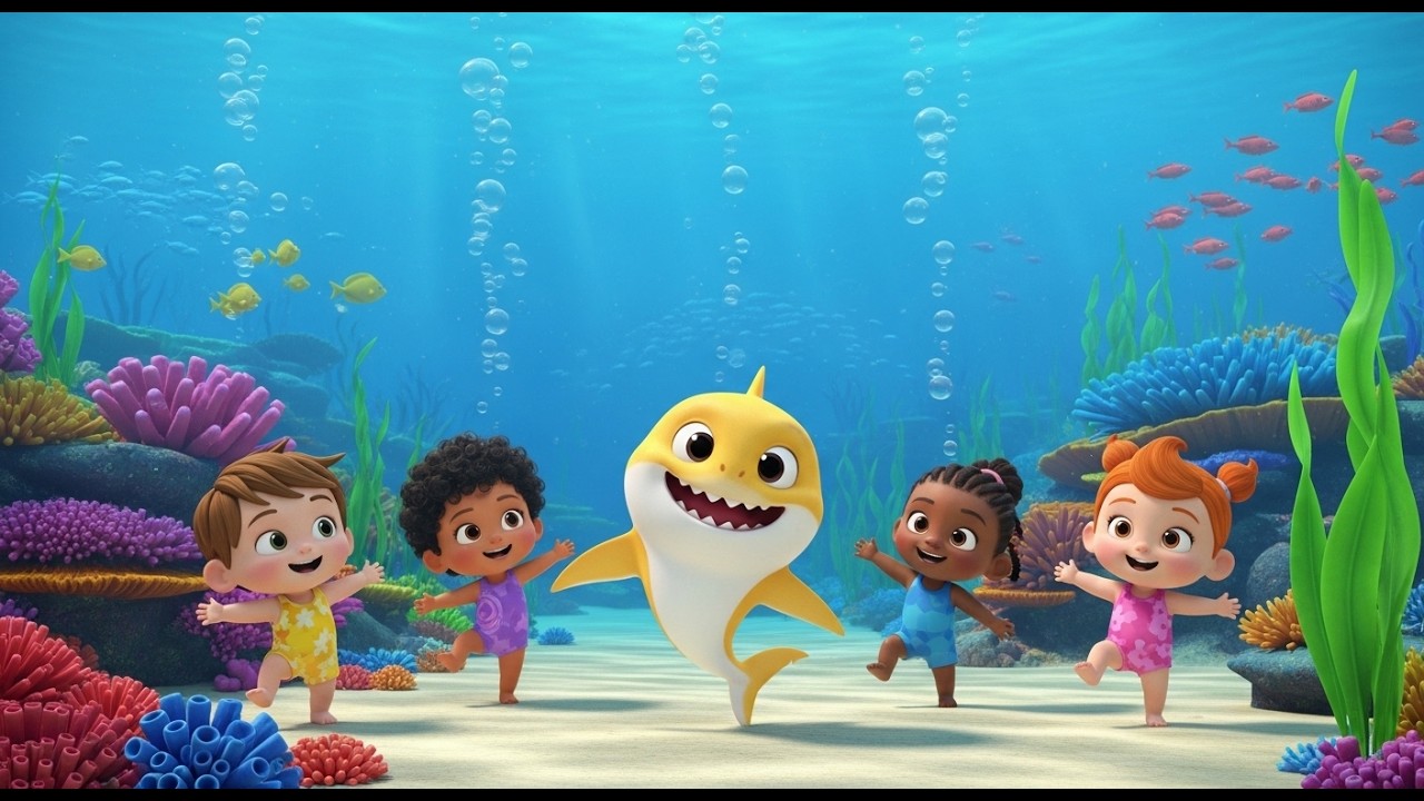 🦈 Baby Shark Dance Original Version 🎵 Fun Nursery Song for Babies & Toddlers Sing Along 🎶