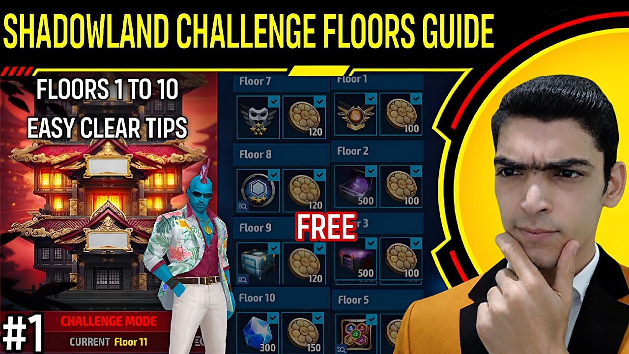 Shadowland Challenge Mode Floors 1-10 Easy Clear Full Guide | Marvel Future Fight