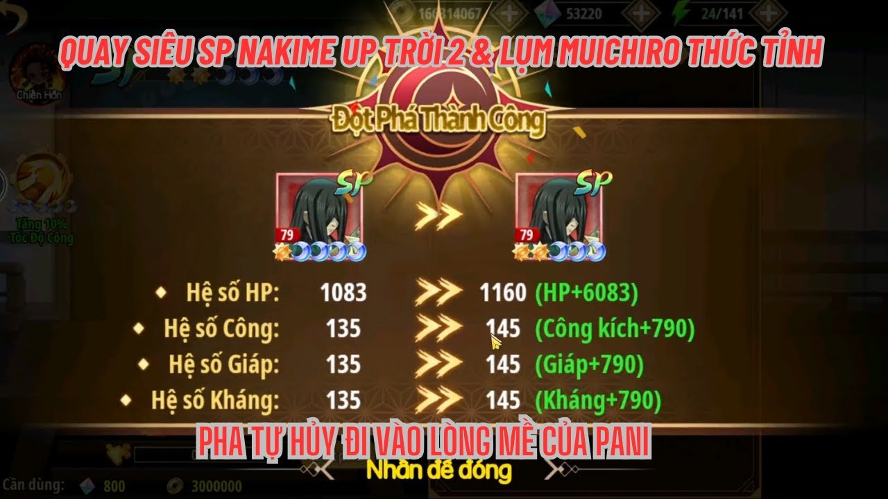 DEMON KING: LEGEND #29 -Quay siêu SP NAKIME up trời 2 & Lụm MUICHIRO siêu mlem - Pha tự hủy của Pani