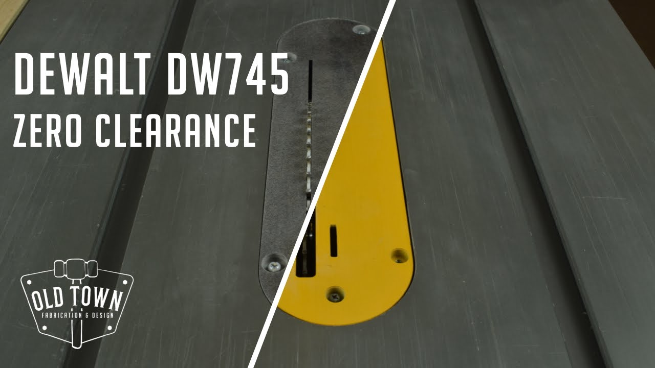 DEWALT DW745 Zero Clearance Insert CORIAN Upgrade | Old Town Fabrication & Design Workshop Projects