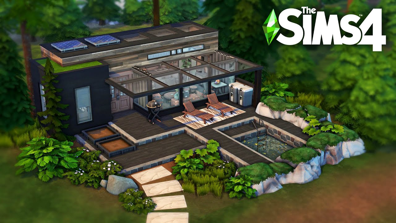 Tiny Modern Industrial // The Sims 4 Speed Build