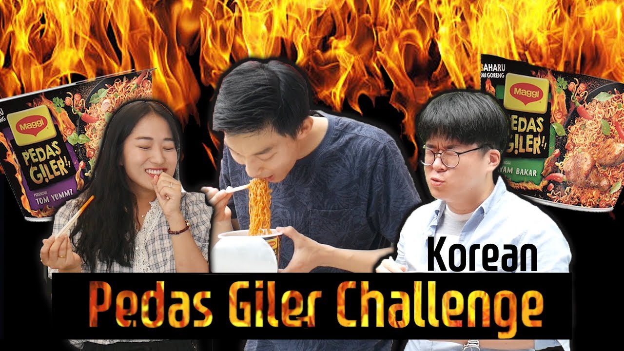 Pedas Giler Challenge с корейскими друзьями!! ｜Ух ты, друзья!