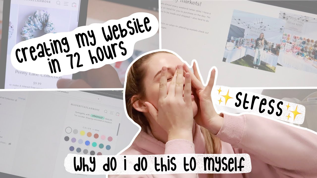 Creating my shopify website in 72 hours - do not recommend its stressful - website revamp VLOG P3