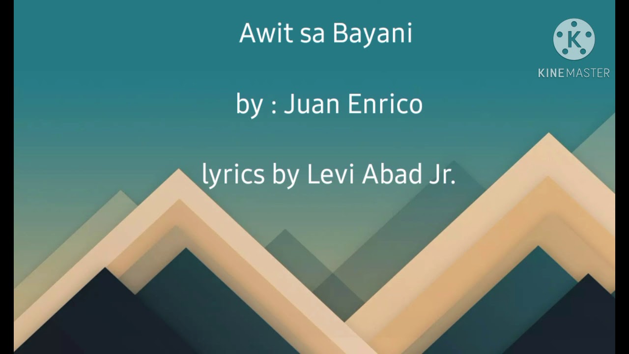 Juan Enrico Music  Awit sa bayani