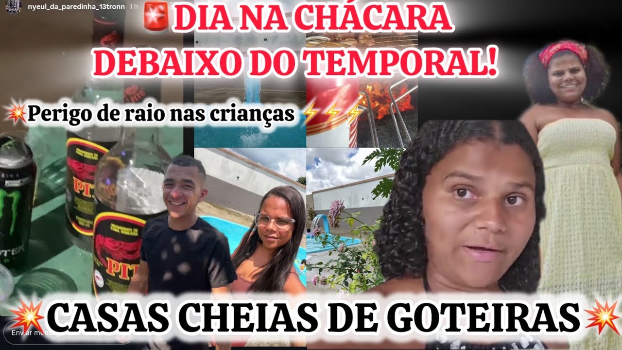 🚨OXES DIA NA CHÁCARA COM TEMPORAL/CRIANÇAS CORRERAM PER!GO DE RAIO/CASAS COM GOTEIRAS!!!⚡️⚡️⛈️