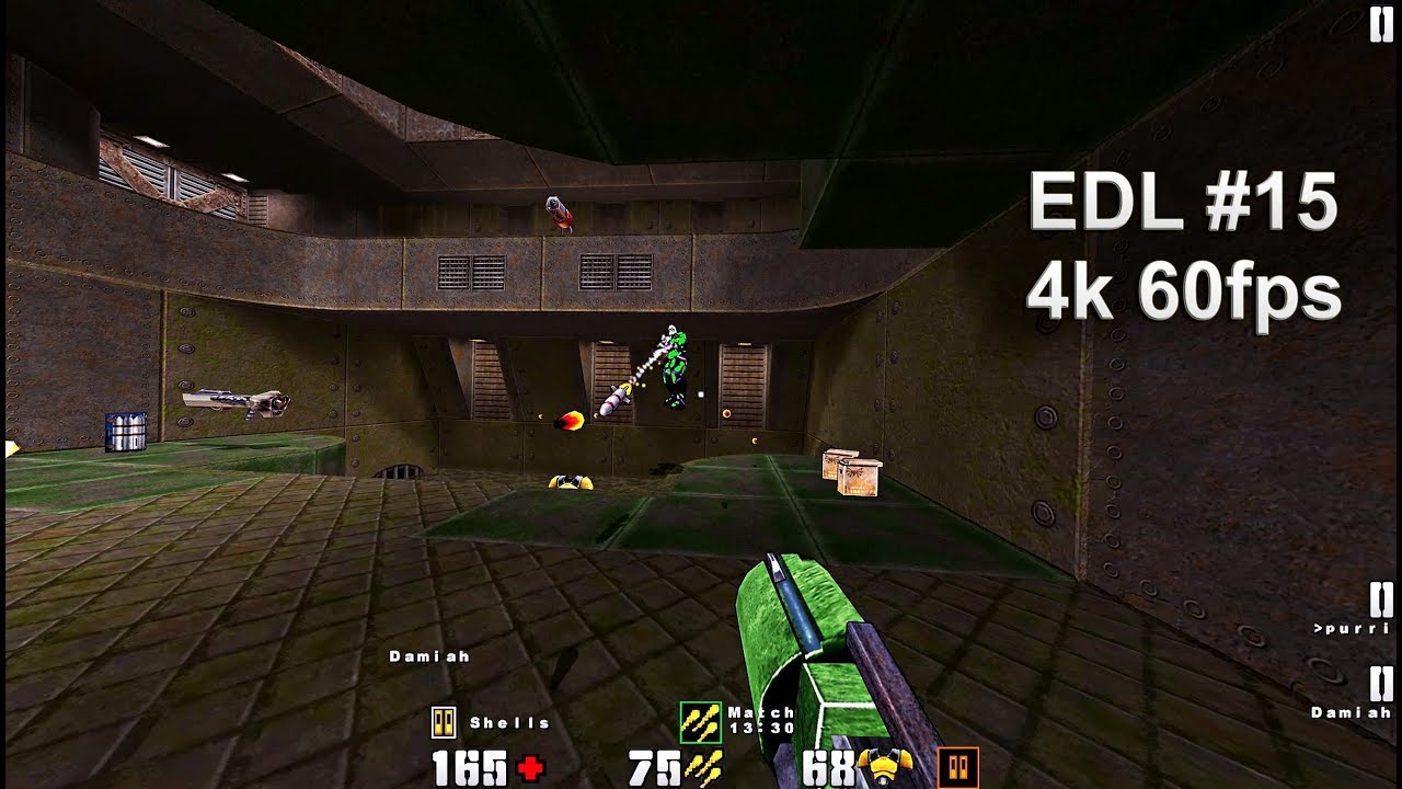 EDL #15 PURRI (POV) vs Damiah - Grand Final - Quake2 1vs1 Tournament 2160p 60fps
