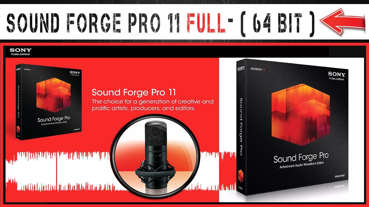 SOUND FORGE 11 full + INSTALACION PASO A PASO